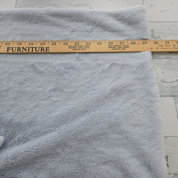 Mon Lapin Plush Light Blue Bunny Security Blanket Super Soft Oversized - Picture 7 of 10